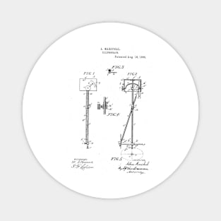 Ellipsograph Ellipsometer Vintage Patent Hand Drawing Magnet